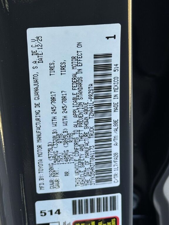 2026 Toyota Tacoma SR Fredericksburg VA