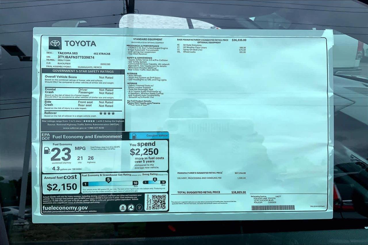 2026 Toyota Tacoma SR5 Folsom CA