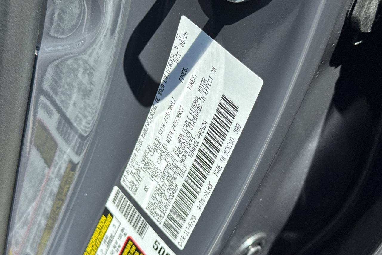 2026 Toyota Tacoma SR5 Roseville CA