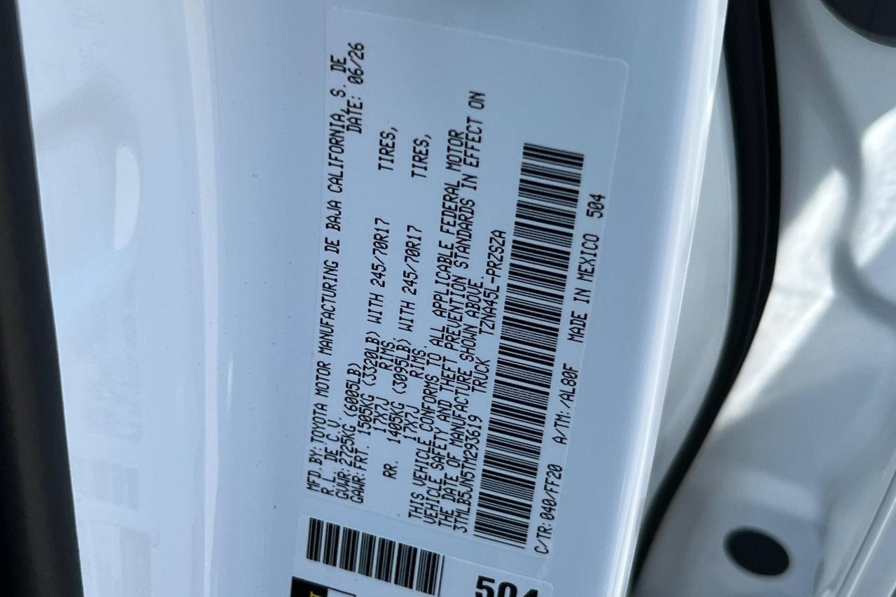 2026 Toyota Tacoma SR5 Roseville CA