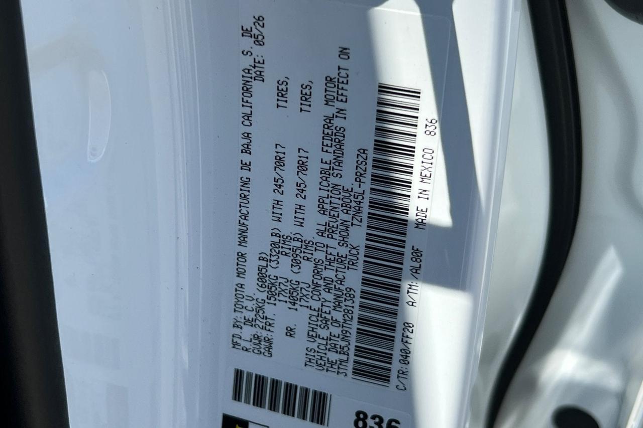 2026 Toyota Tacoma SR5 Roseville CA
