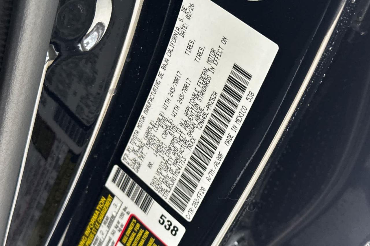 2026 Toyota Tacoma SR5 Roseville CA