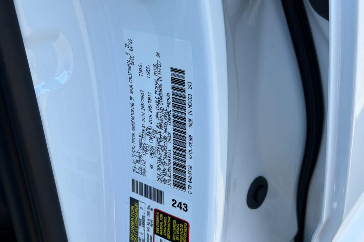 2026 Toyota Tacoma SR5 Roseville CA