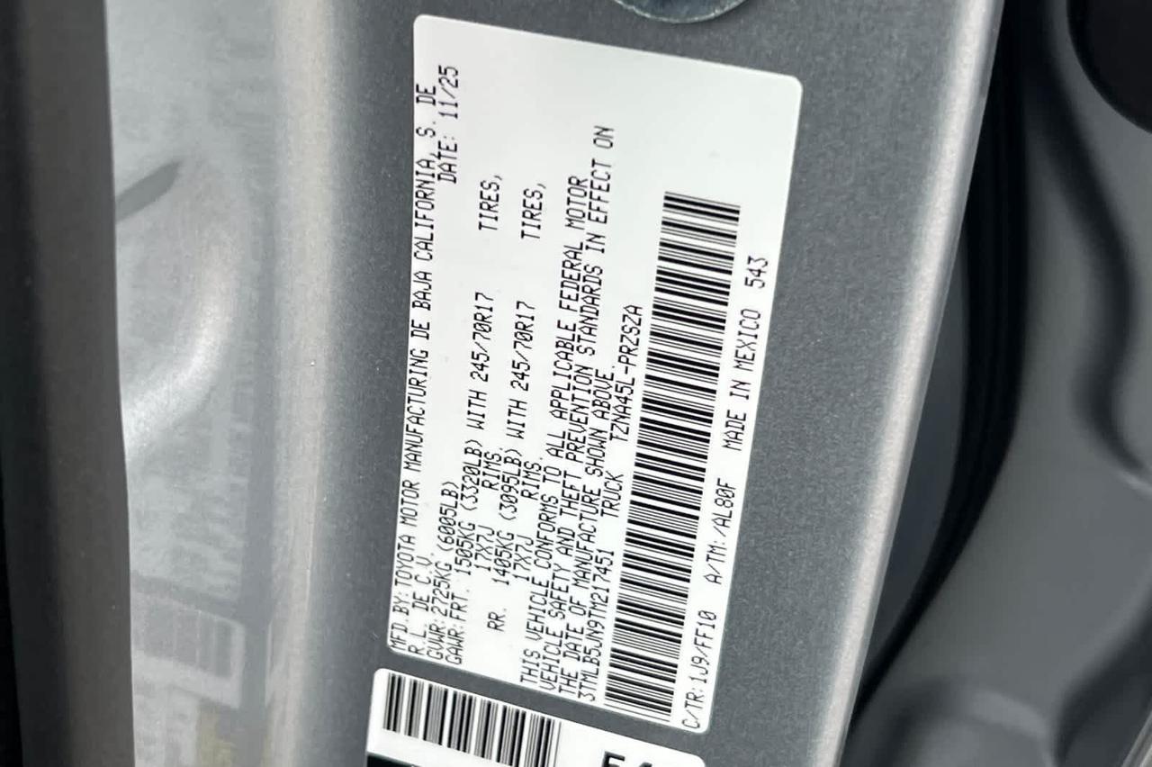 2026 Toyota Tacoma SR5 Roseville CA