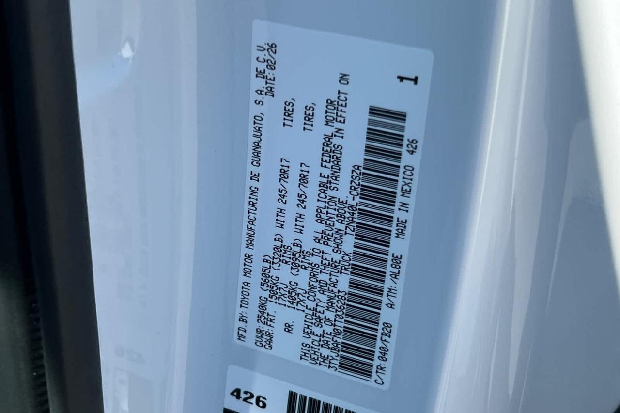 2026 Toyota Tacoma SR5 Roseville CA