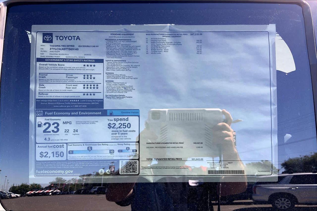 2026 Toyota Tacoma TRD Off Road Hybrid Folsom CA