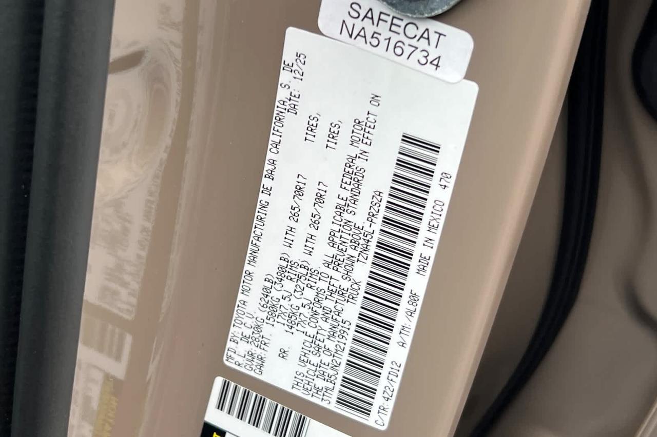 2026 Toyota Tacoma TRD Off Road Roseville CA