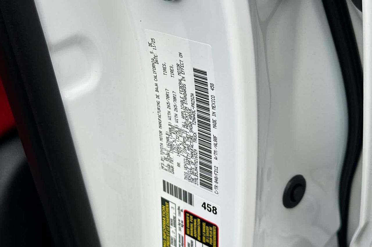 2026 Toyota Tacoma TRD Off Road Roseville CA