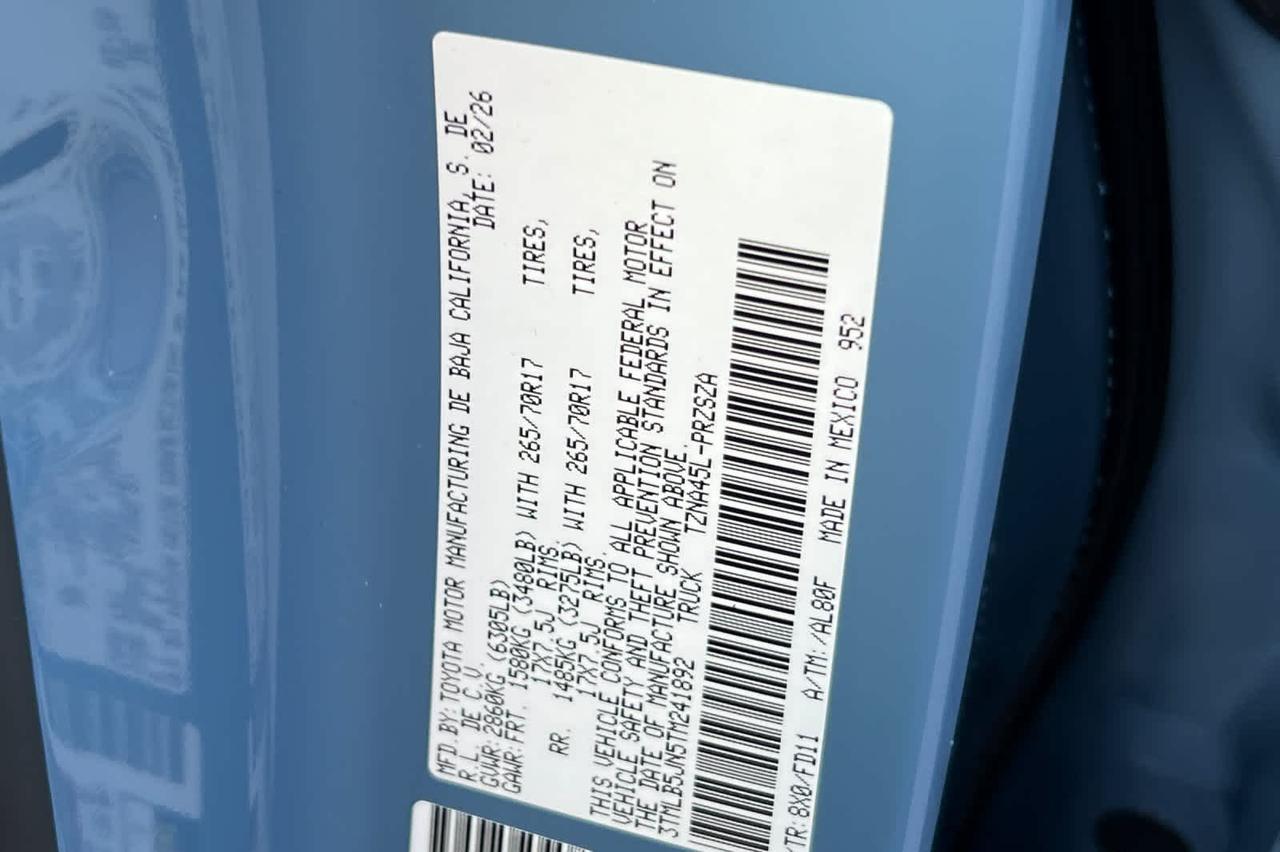 2026 Toyota Tacoma TRD Off Road Roseville CA