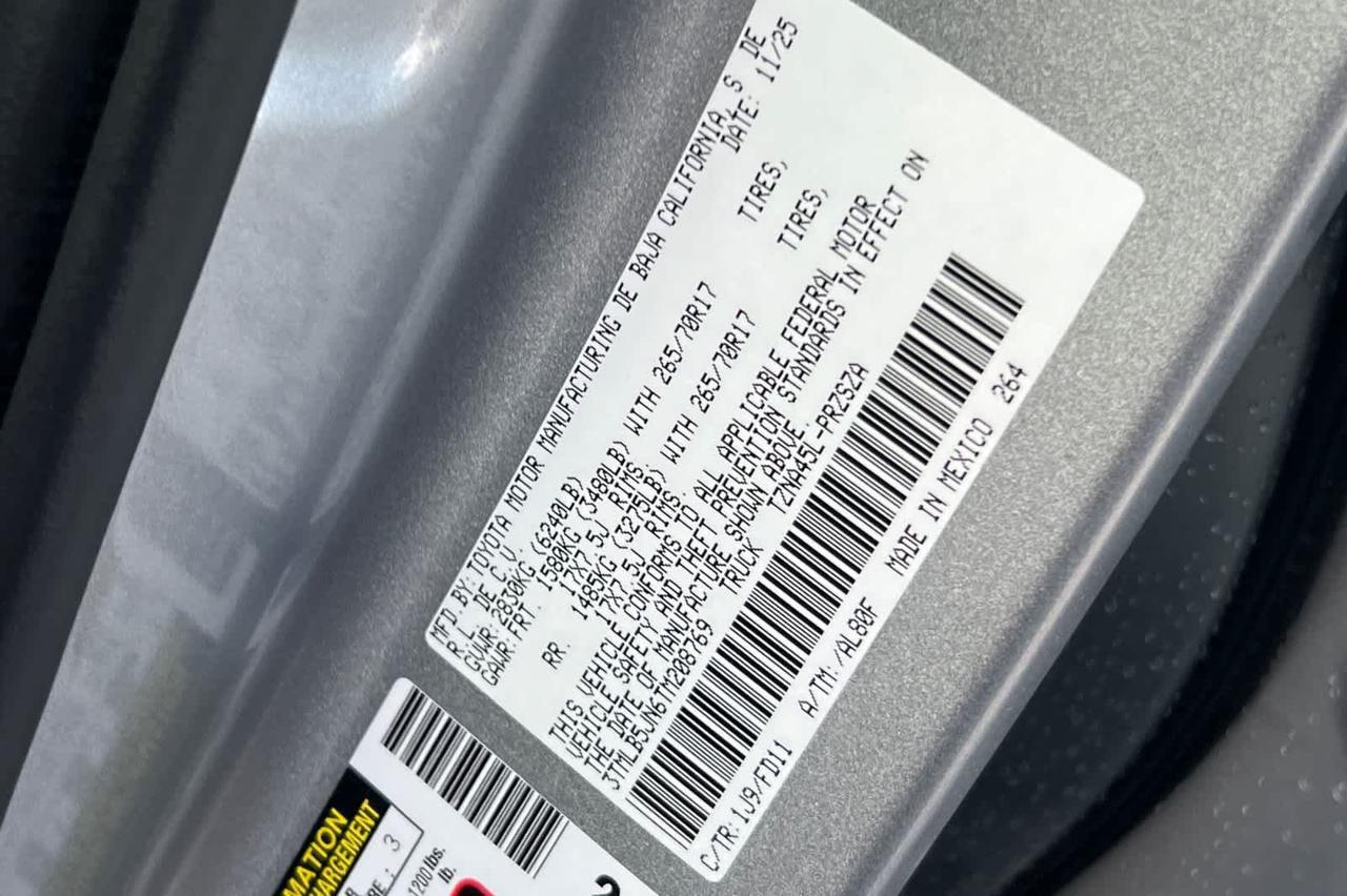 2026 Toyota Tacoma TRD Off Road Roseville CA