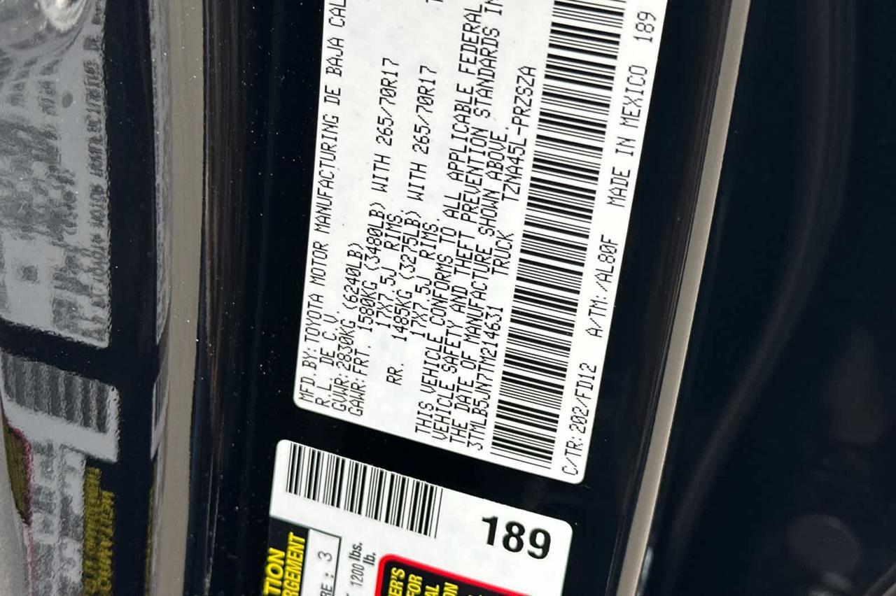 2026 Toyota Tacoma TRD Off Road Roseville CA