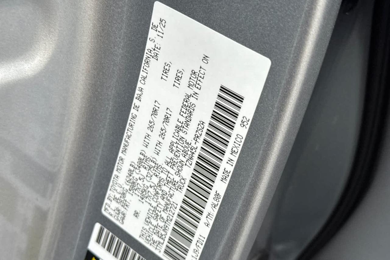 2026 Toyota Tacoma TRD Off Road Roseville CA