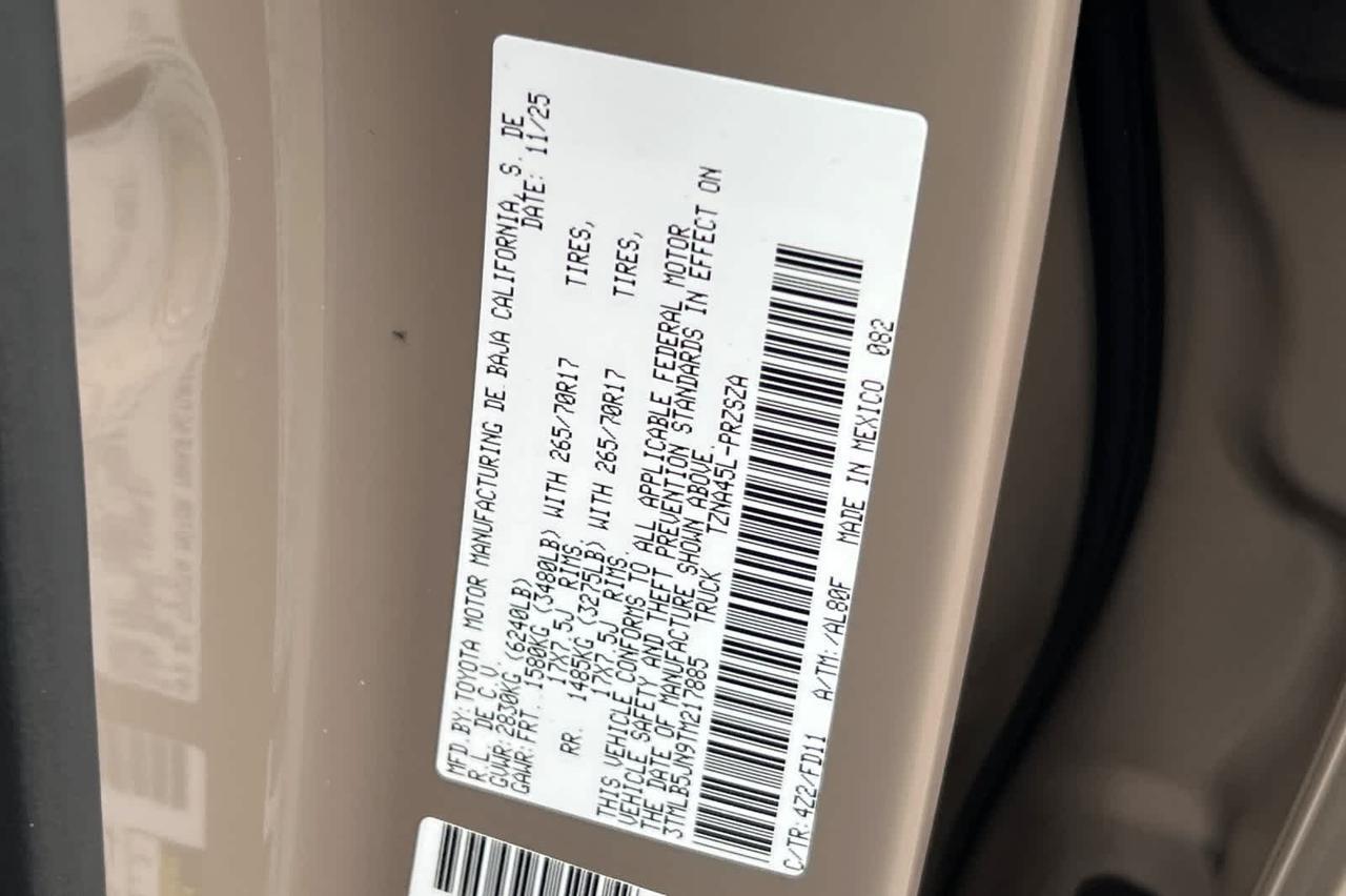 2026 Toyota Tacoma TRD Off Road Roseville CA