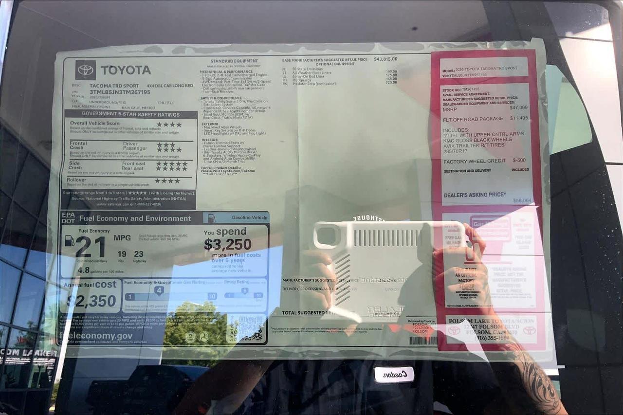 2026 Toyota Tacoma TRD Sport Folsom CA