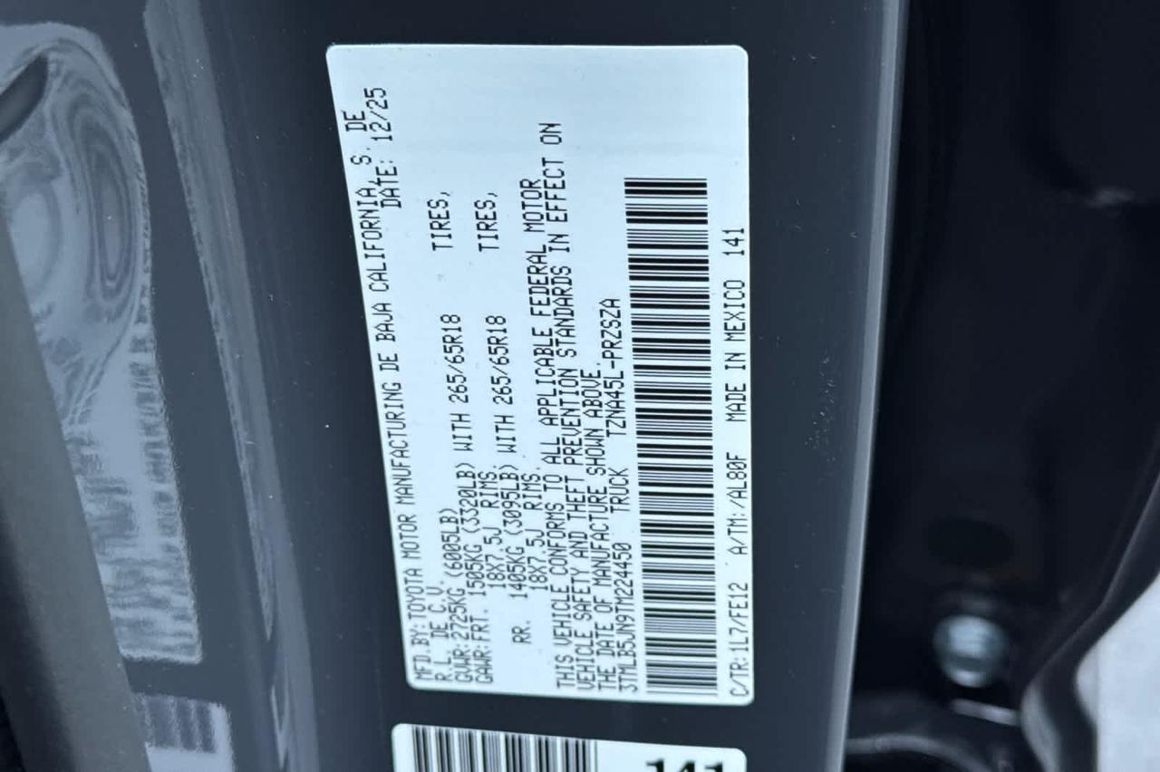 2026 Toyota Tacoma TRD Sport Roseville CA