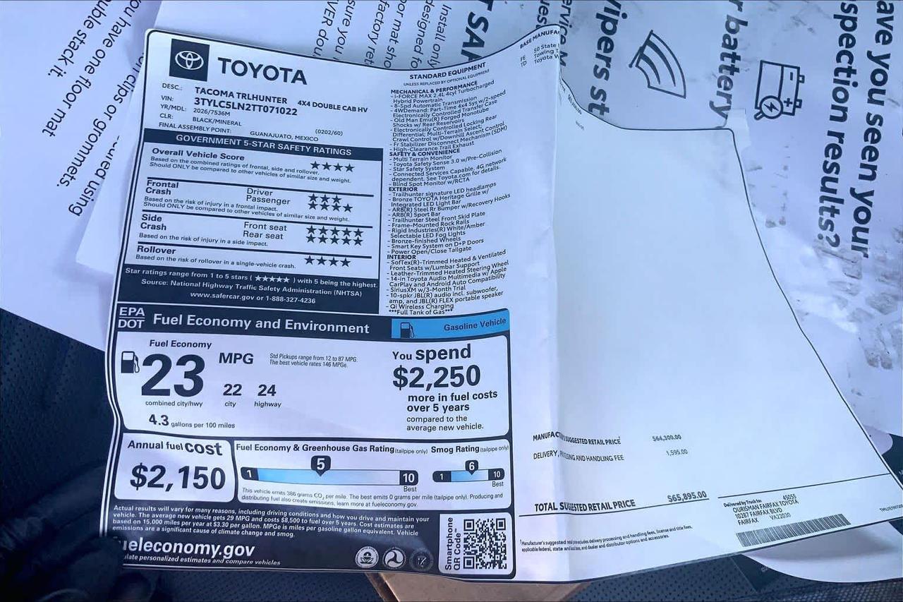 2026 Toyota Tacoma Trailhunter Hybrid Folsom CA