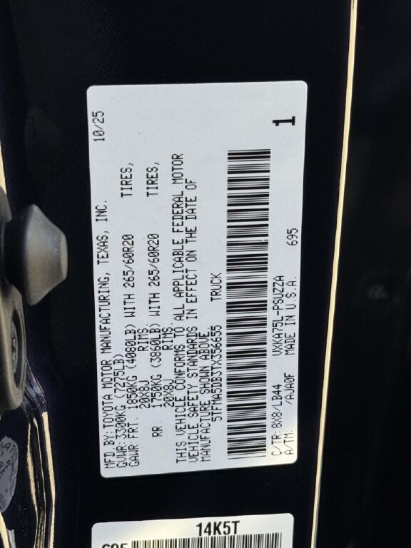 2026 Toyota Tundra 1794 Fredericksburg VA