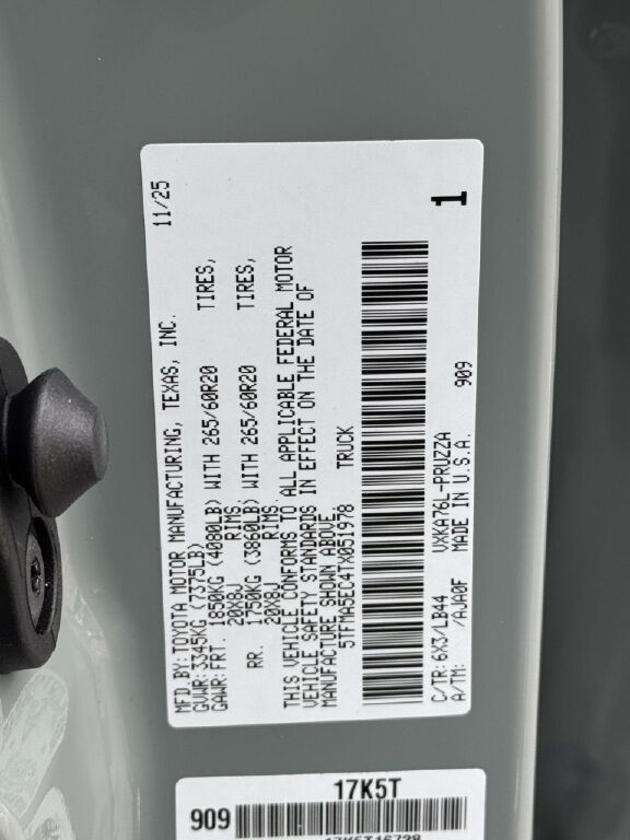 2026 Toyota Tundra 1794 Fredericksburg VA