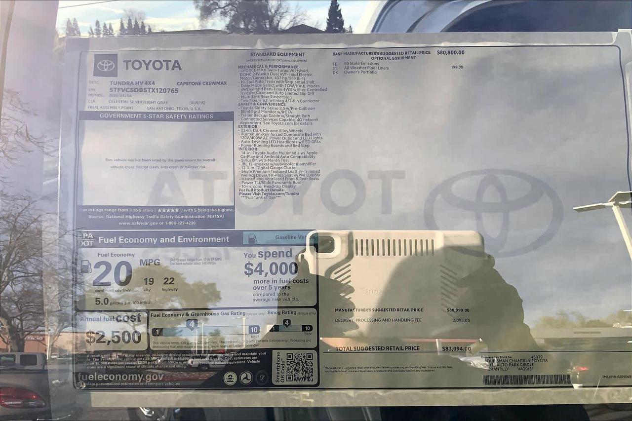 2026 Toyota Tundra Capstone Hybrid Folsom CA