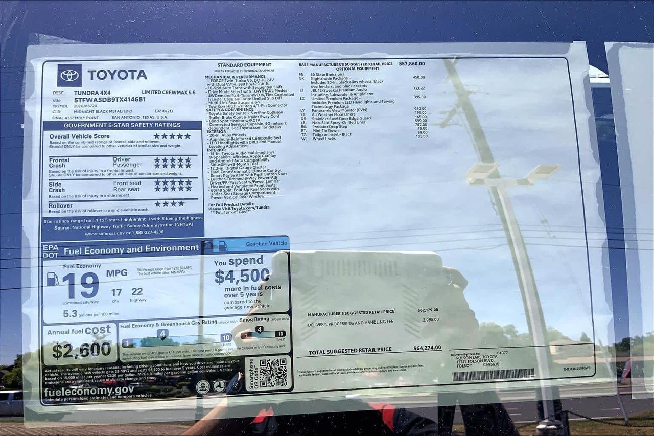 2026 Toyota Tundra Limited Folsom CA