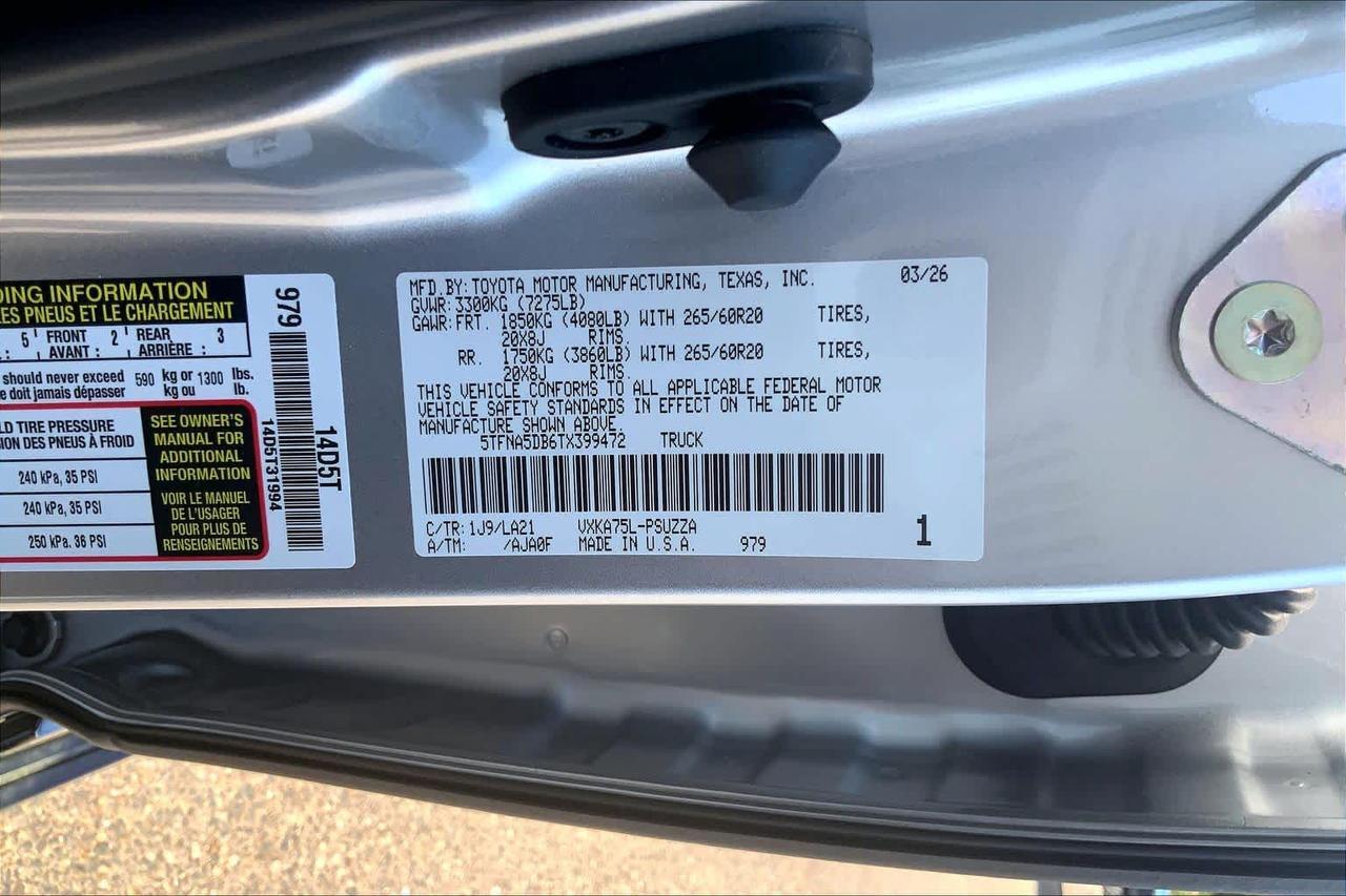 2026 Toyota Tundra Platinum Folsom CA