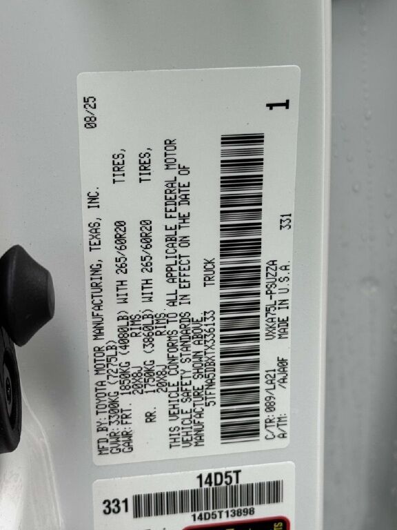 2026 Toyota Tundra Platinum Fredericksburg VA