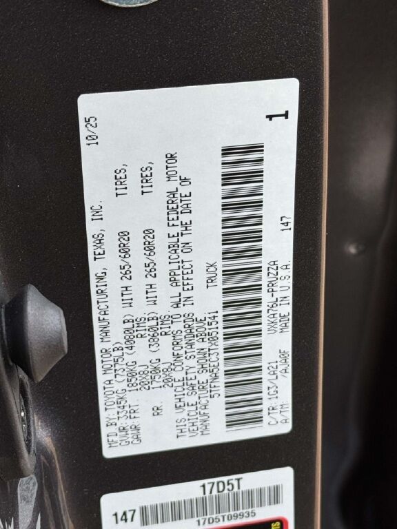 2026 Toyota Tundra Platinum Fredericksburg VA