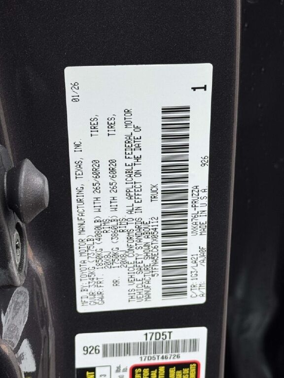 2026 Toyota Tundra Platinum Fredericksburg VA