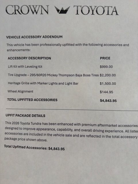 2026 Toyota Tundra SR5 4WD San Clemente CA
