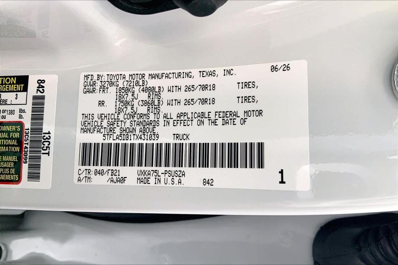 2026 Toyota Tundra SR5 Folsom CA