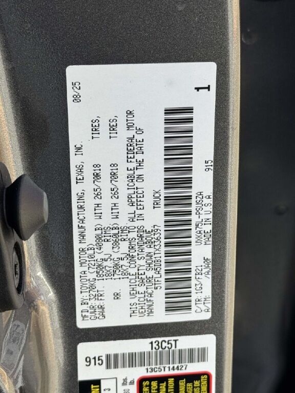 2026 Toyota Tundra SR5 Fredericksburg VA