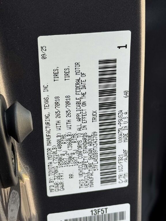 2026 Toyota Tundra SR5 Fredericksburg VA