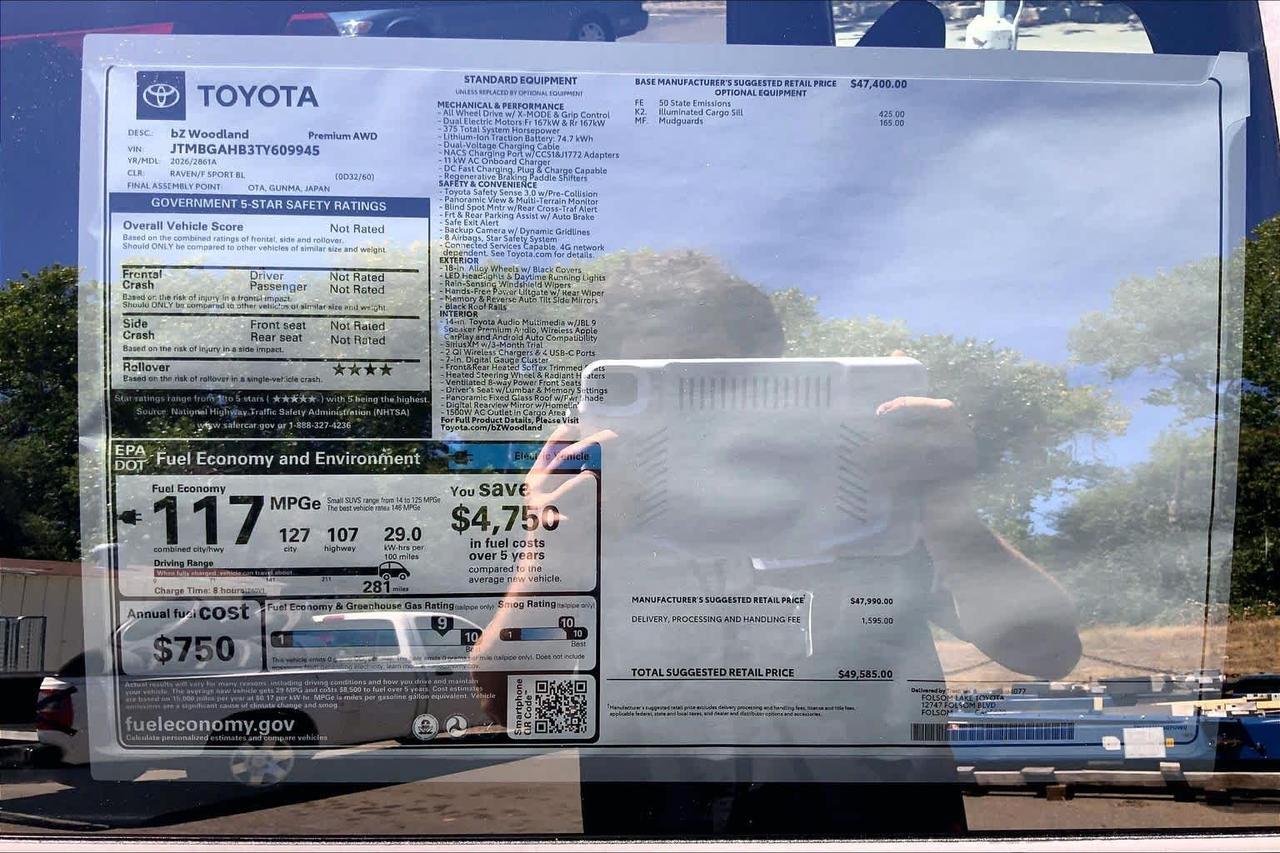 2026 Toyota bZ Woodland Premium Folsom CA