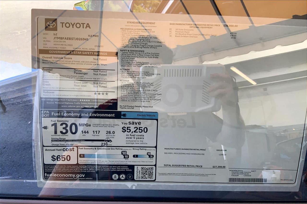 2026 Toyota bZ XLE Folsom CA