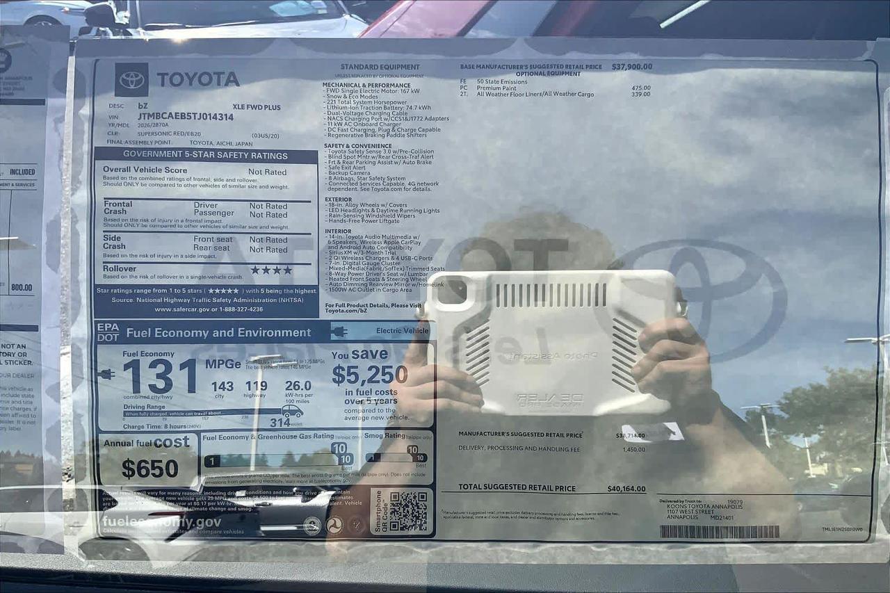 2026 Toyota bZ XLE Plus Folsom CA