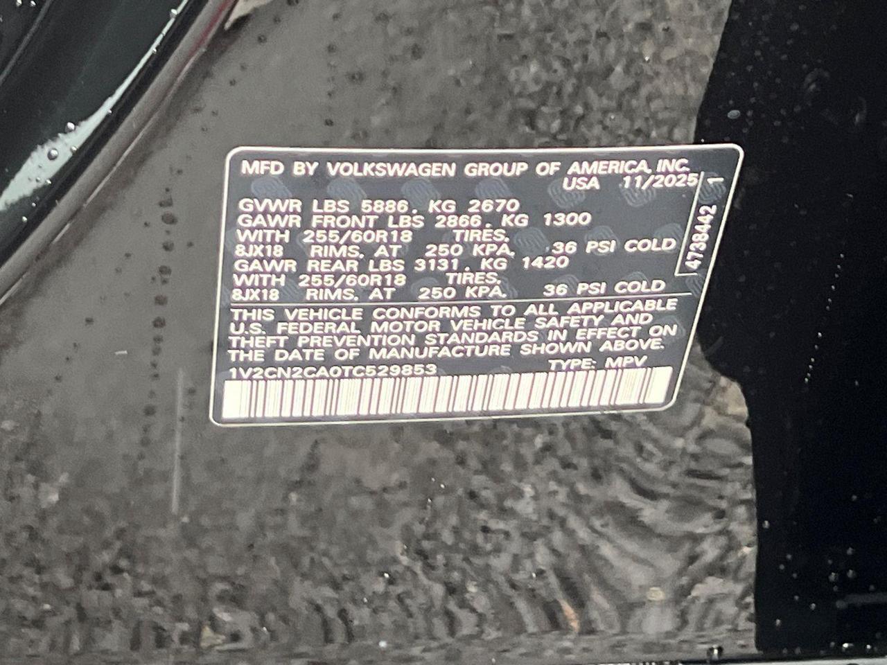 2026 Volkswagen Atlas 2.0T Peak Edition Hagerstown MD