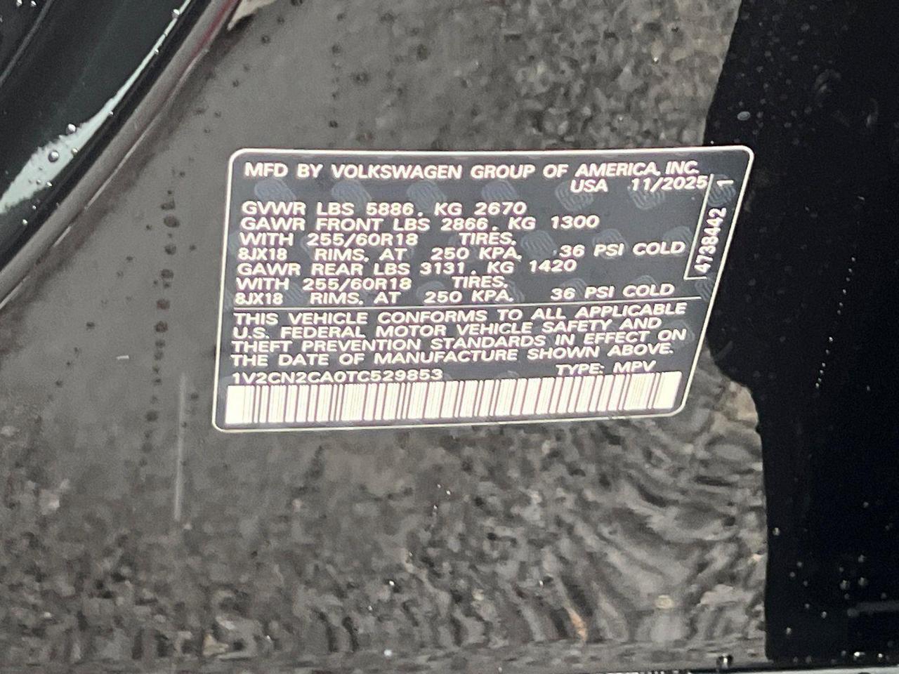 2026 Volkswagen Atlas 2.0T Peak Edition Hagerstown MD