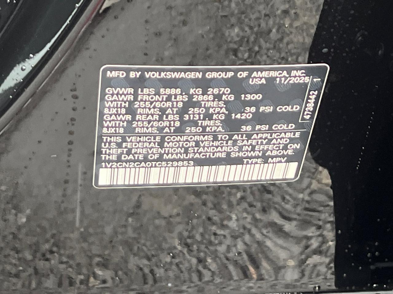 2026 Volkswagen Atlas 2.0T Peak Edition Hagerstown MD