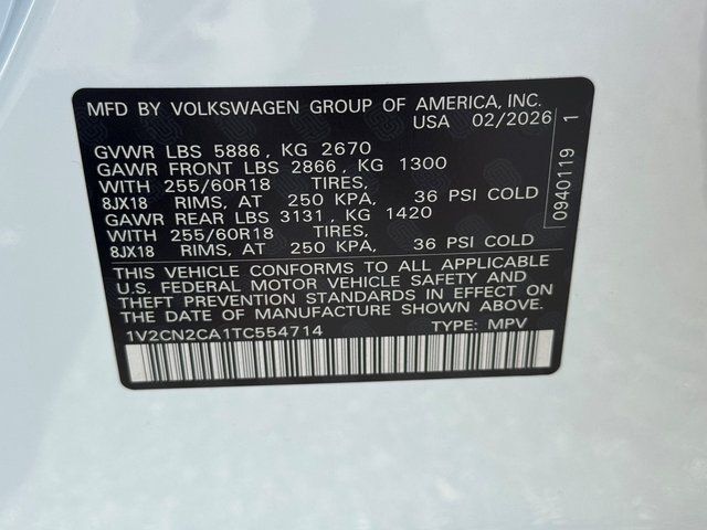 2026 Volkswagen Atlas 2.0T Peak Edition Springfield VA