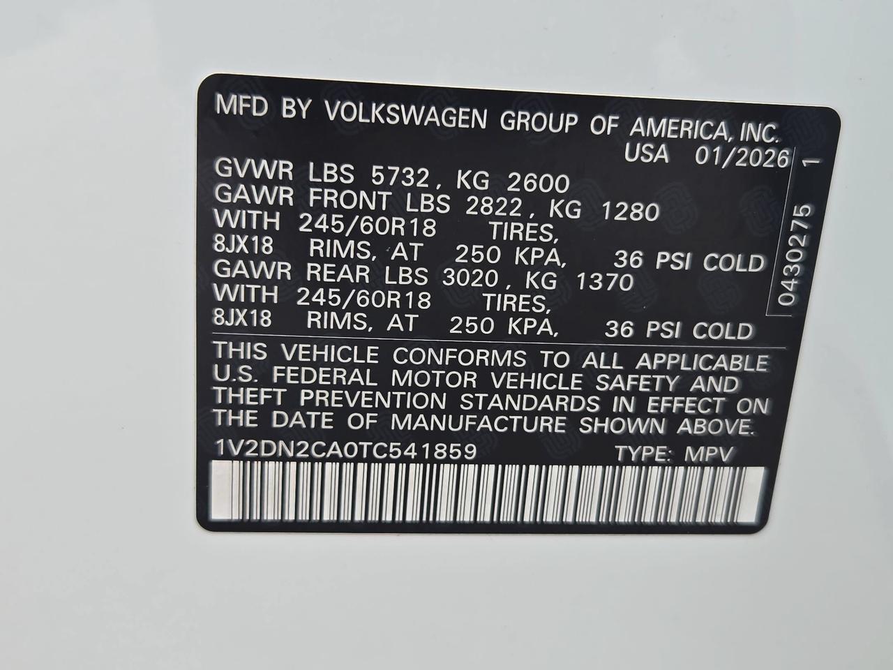 2026 Volkswagen Atlas 2.0T SE San Antonio TX