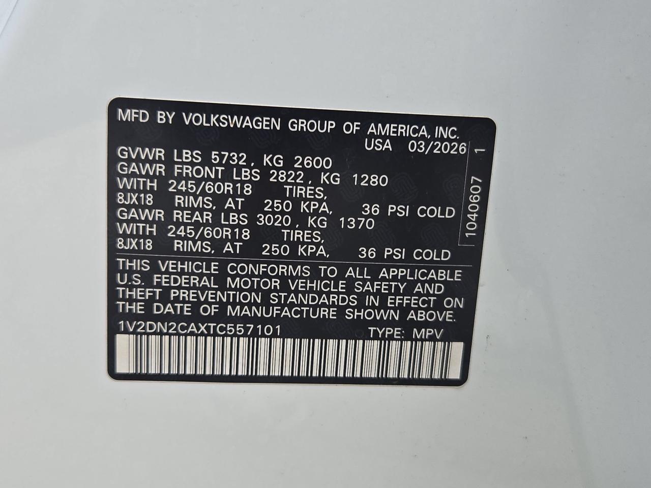 2026 Volkswagen Atlas 2.0T SE San Antonio TX