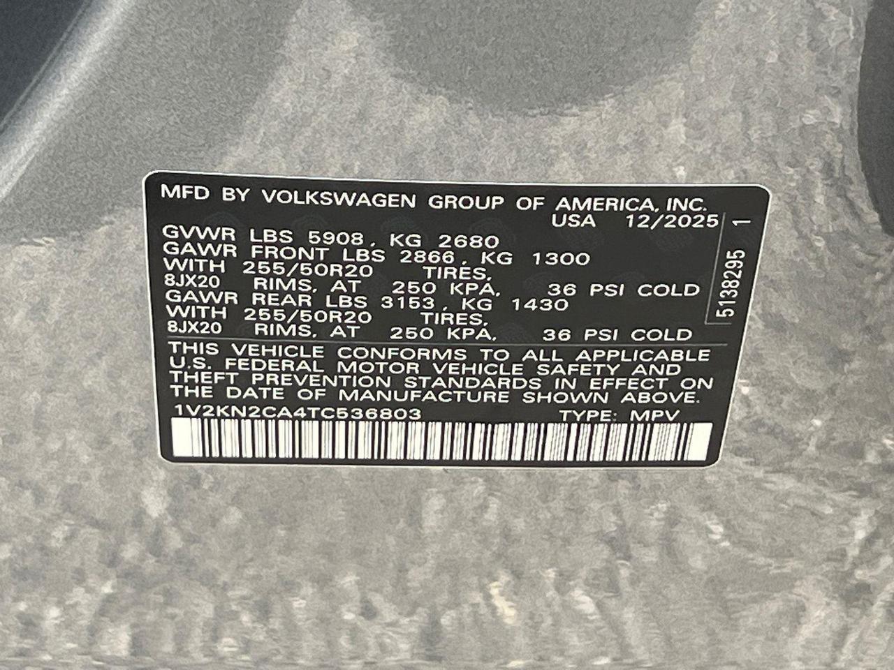 2026 Volkswagen Atlas 2.0T SE w/Technology Hagerstown MD