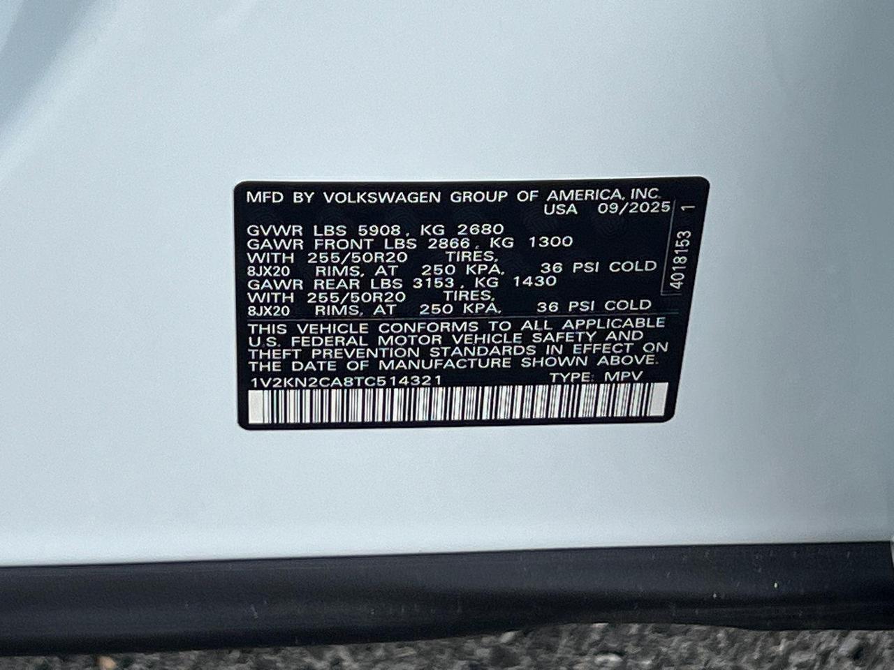 2026 Volkswagen Atlas 2.0T SE w/Technology Hagerstown MD