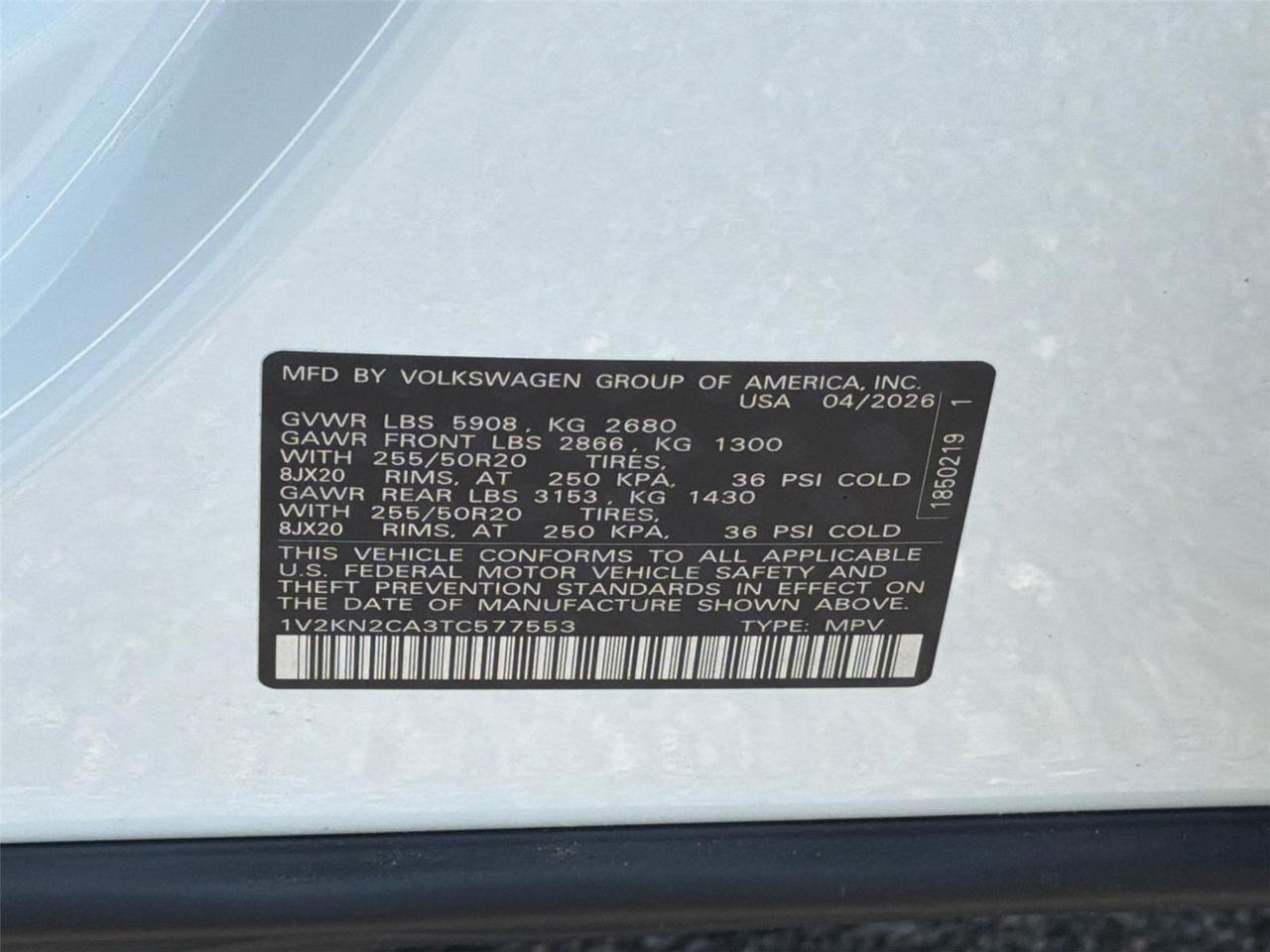 2026 Volkswagen Atlas 2.0T SE w/Technology Hagerstown MD