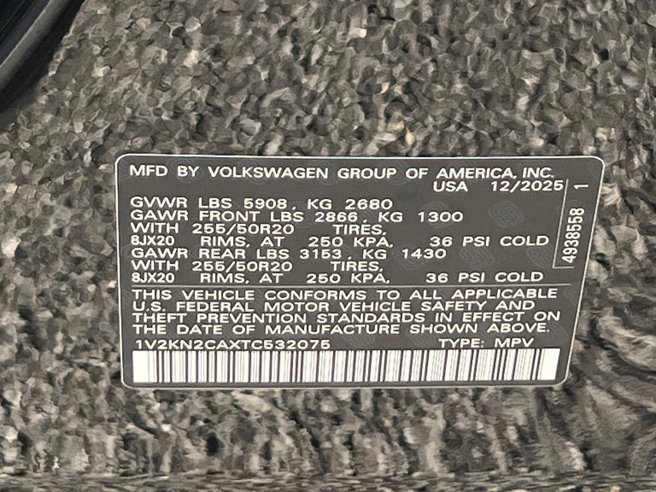 2026 Volkswagen Atlas 2.0T SE w/Technology Hagerstown MD