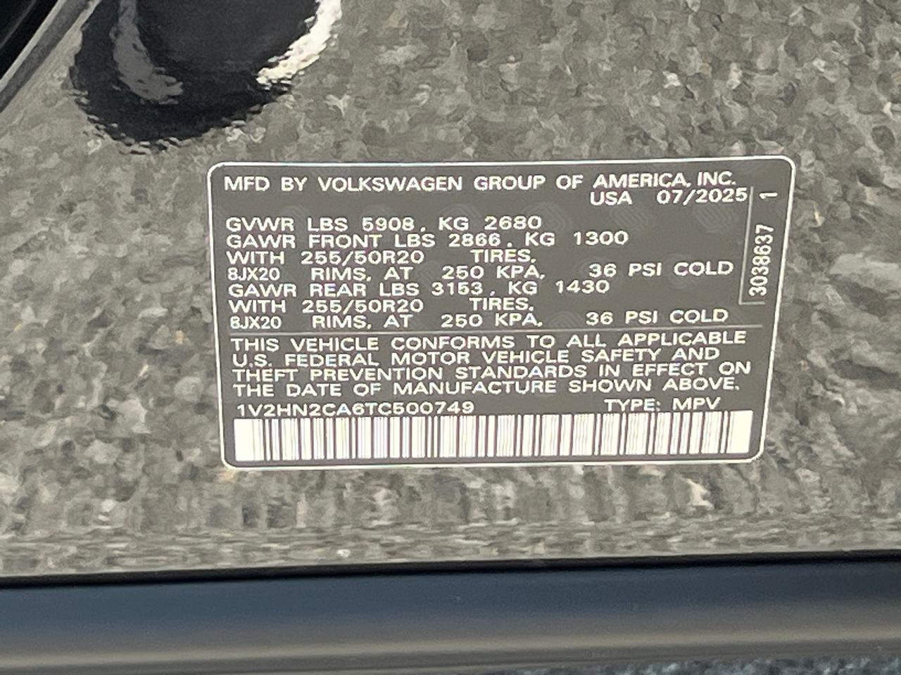2026 Volkswagen Atlas 2.0T SE w/Technology Hagerstown MD