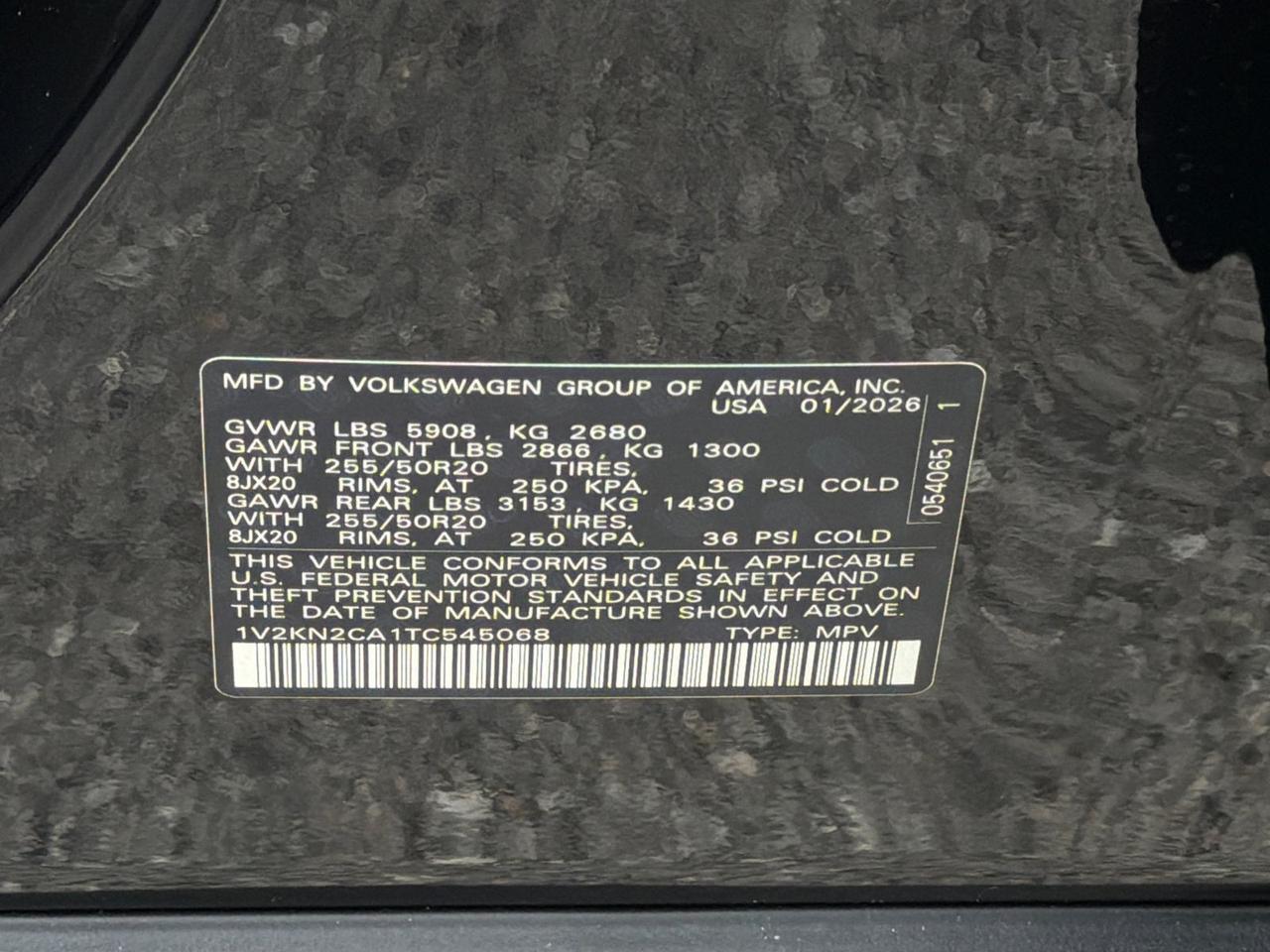 2026 Volkswagen Atlas 2.0T SE w/Technology Hagerstown MD