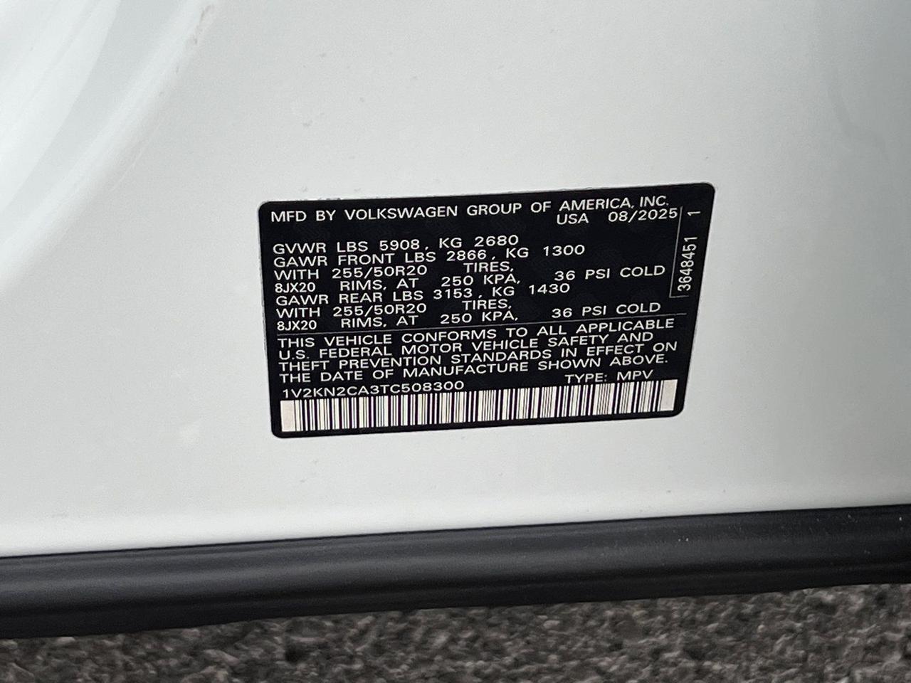 2026 Volkswagen Atlas 2.0T SE w/Technology Hagerstown MD