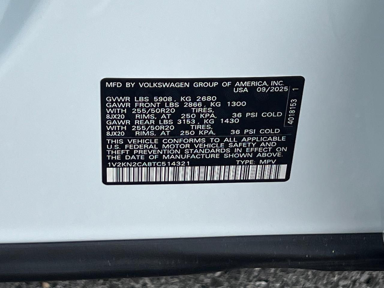 2026 Volkswagen Atlas 2.0T SE w/Technology Hagerstown MD