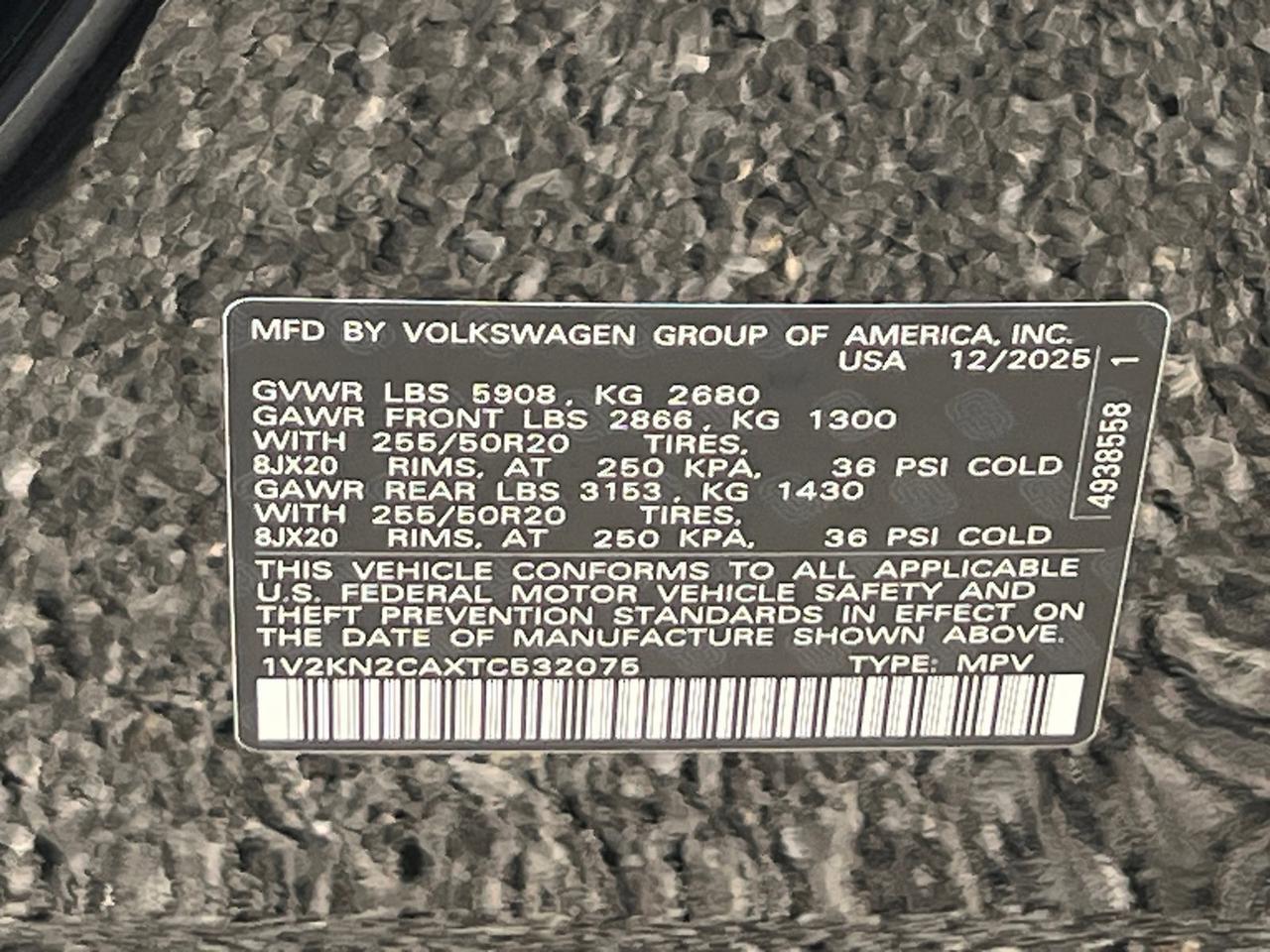 2026 Volkswagen Atlas 2.0T SE w/Technology Hagerstown MD